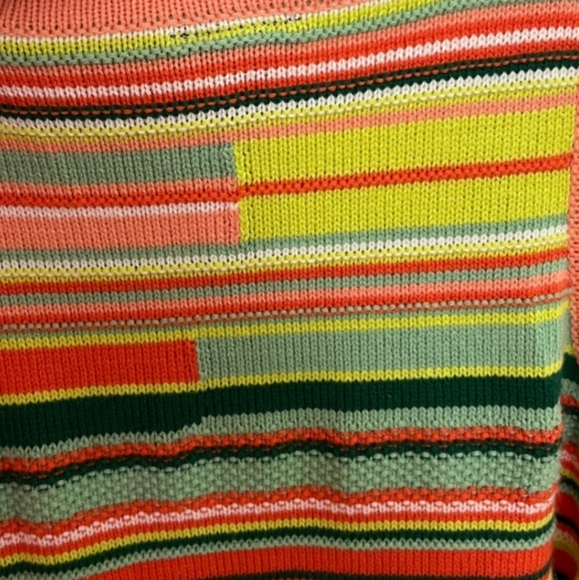 Torrid Orange Yellow Green Crochet Sleeveless Cotton Blend Midi Dress 3X NWT - Picture 4 of 6